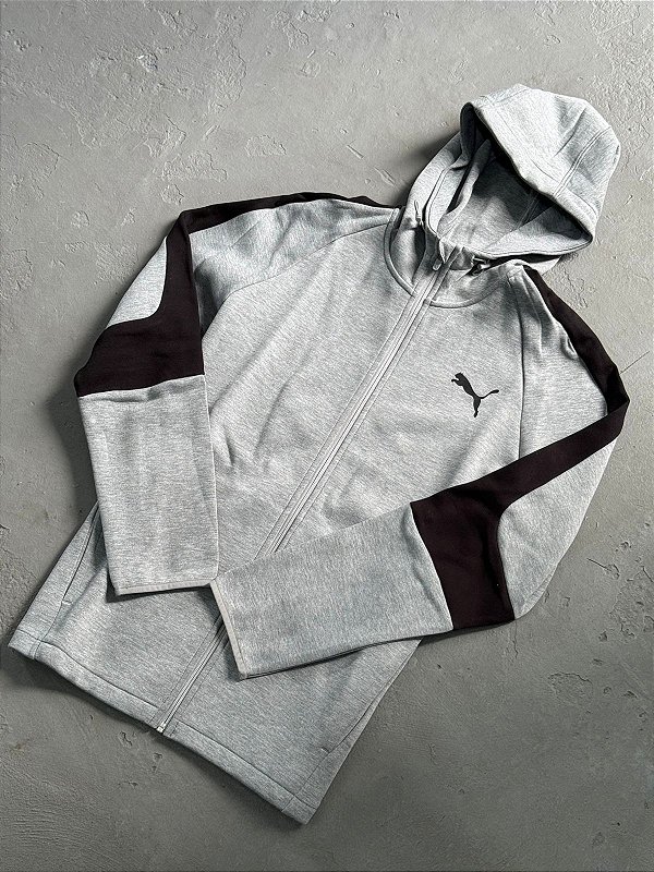 MOLETOM PUMA EVOSTRIP CINZA