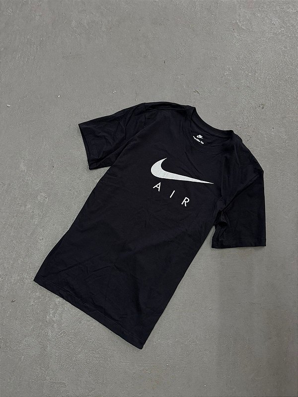 CAMISETA AUTÊNTICA NIKE AIR (PRETO / PRATA)