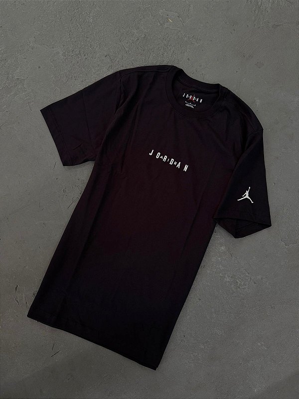 CAMISETA AIR JORDAN MJ PRETA