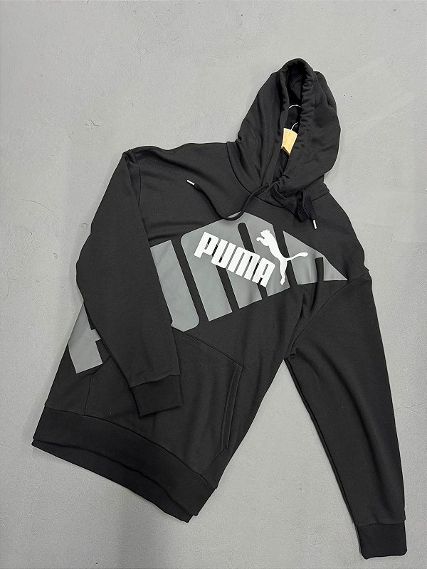 MOLETOM PUMA GRAPHICS PRETO