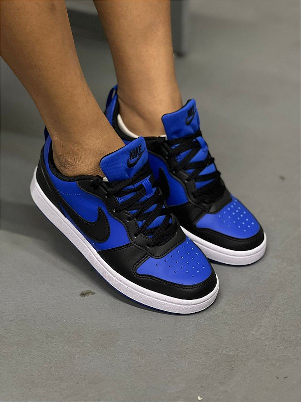 Tênis Nike Court Borough Low Recraft (Azul/Preto)