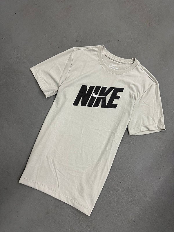 CAMISETA NIKE DRI FIT FITNESS BRANCO GELO
