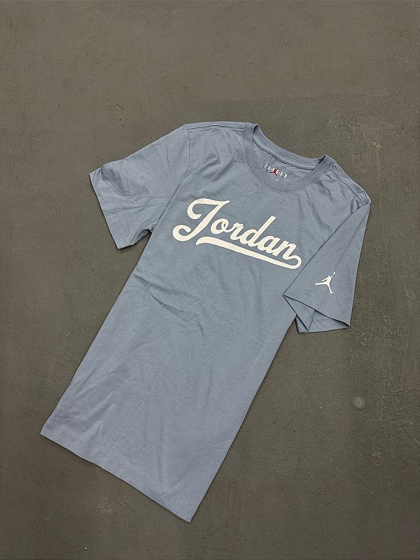 CAMISETA JORDAN ASSINATURA  TURQUESA
