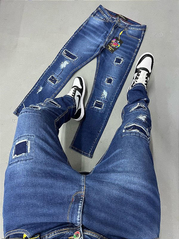 CALÇA JEANS JOGADOR PREMIUM (0007)
