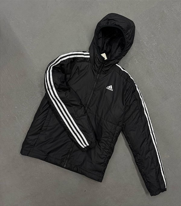 Jaqueta Adidas com Capuz Insulated Essentials 3-Stripes