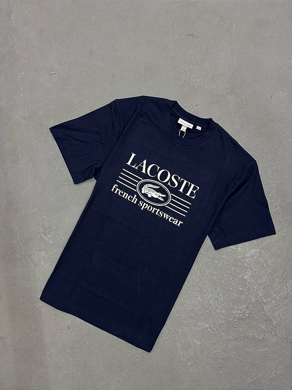 CAMISETA LACOSTE FRENCH SPORTSWEAR AZUL