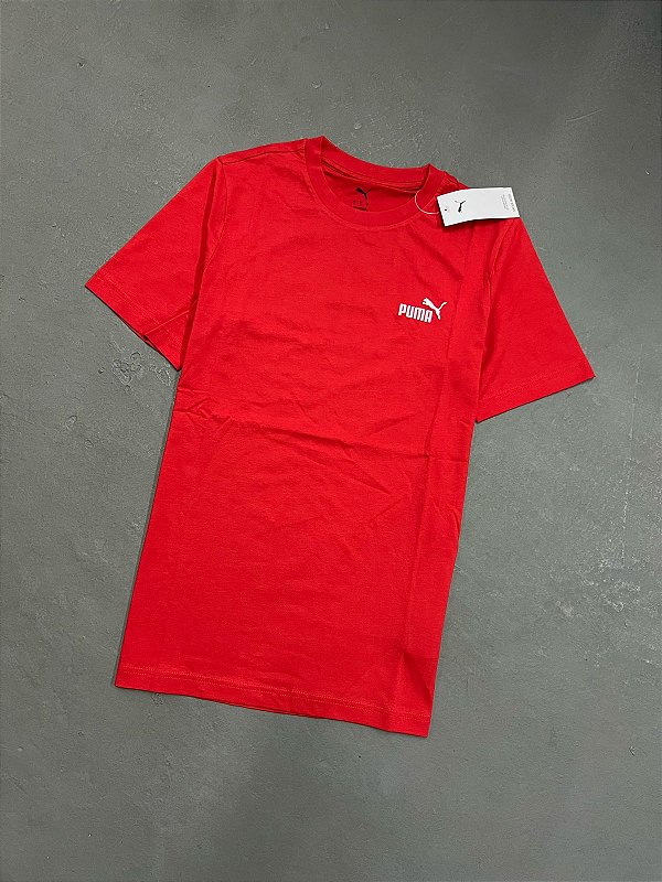 CAMISETA PUMA ICON BORDADO VERMELHO