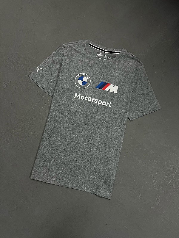 Camiseta Puma  Cinza com logotipo ESS BMW M Motorsport