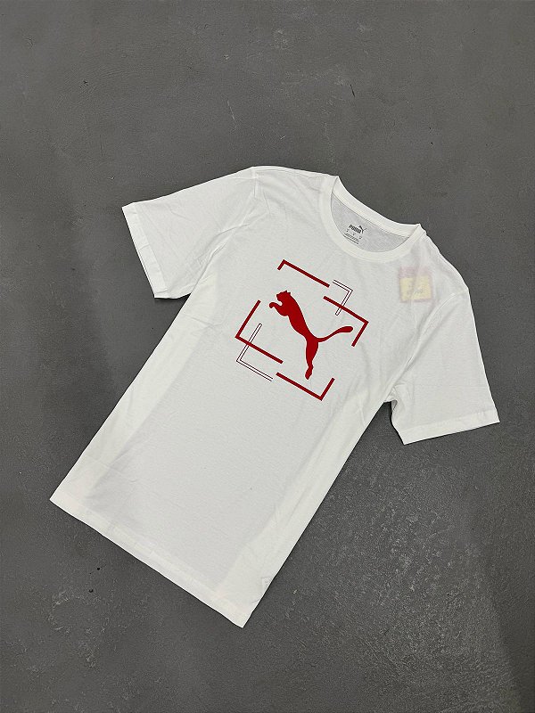 CAMISETA PUMA GRAPHICS CAT BRANCA