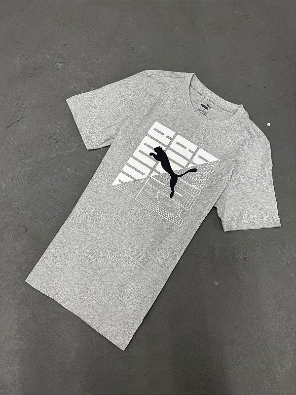CAMISETA PUMA WORDING CINZA