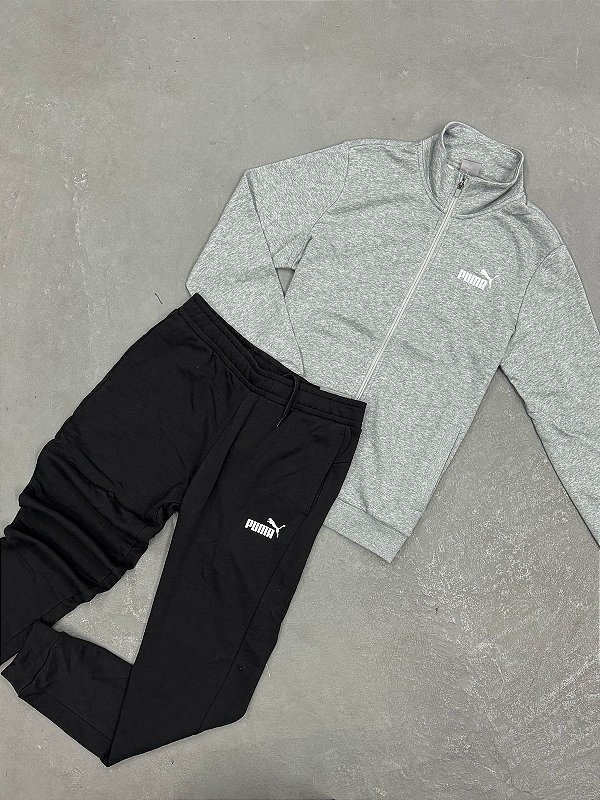 CONJUNTO PUMA MOLETOM HOODIE COM ZIPER