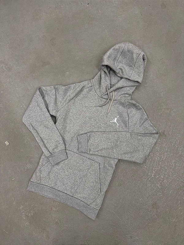 MOLETOM JORDAN JUMPMAN FLEECE CINZA