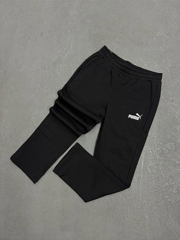 Calça Moletom Puma Essentials Preta