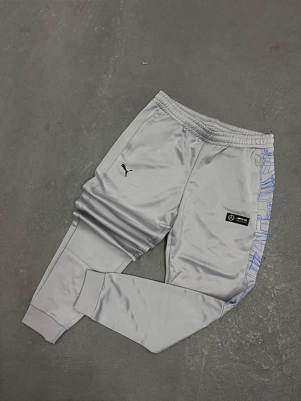 CALÇA PUMA MERCEDES MOTORSPORT RACING CINZA