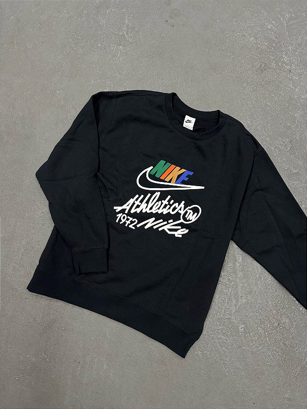 MOLETOM NIKE ATHLETICS TM PRETO