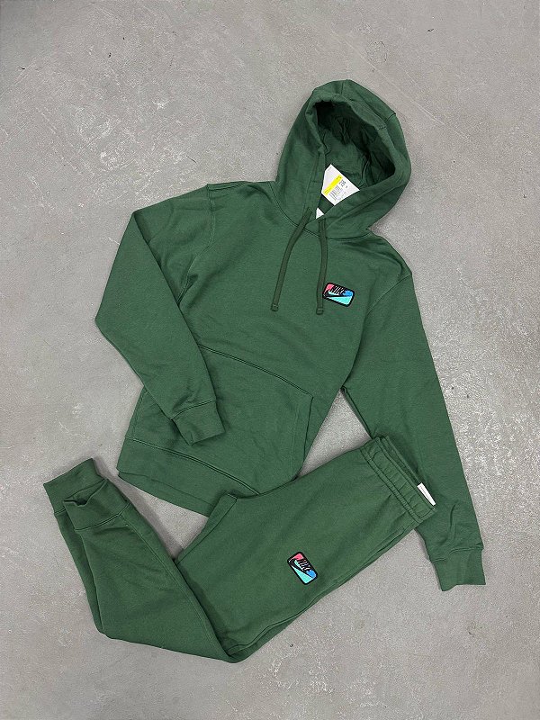 Conjunto Nike Club Fleece Pants Verde