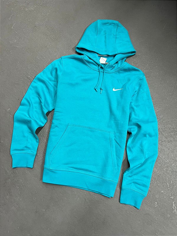 Moletom Nike Sportswear Club Fleece Azul Esmeralda