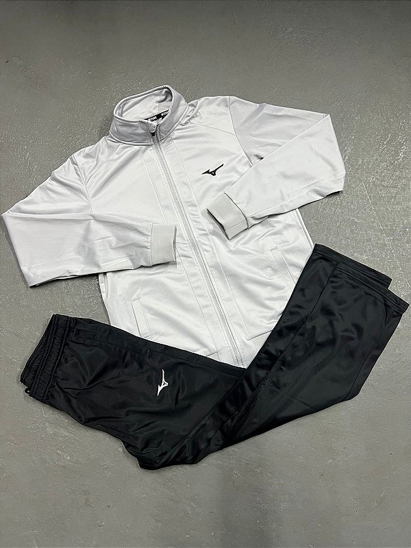 Conjunto Mizuno de Treino Cinza/Preto