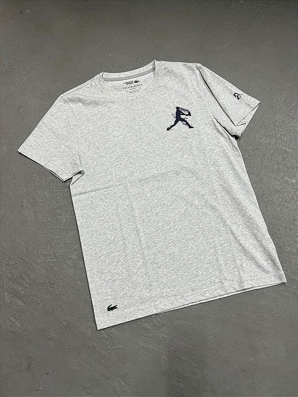 Camiseta Lacoste Tennis x Novak Djokovic Cinza