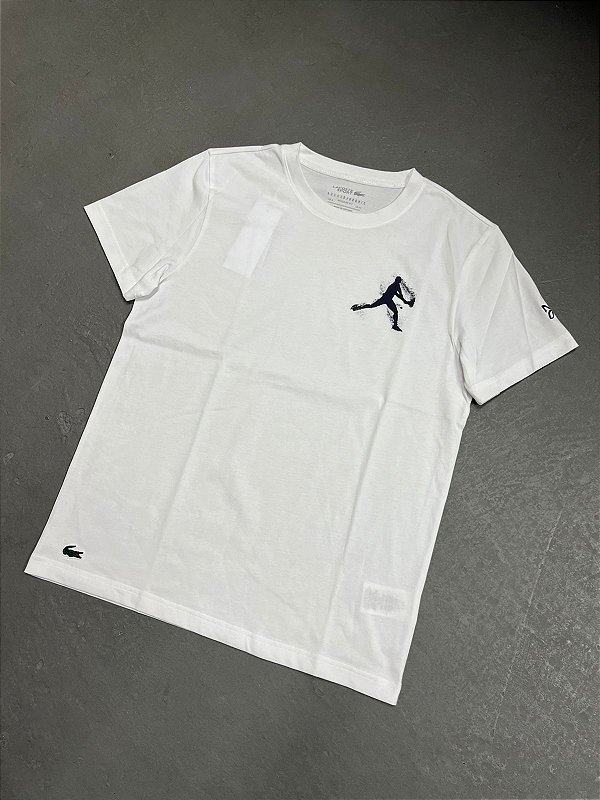 Camiseta Lacoste Tennis x Novak Djokovic Branca