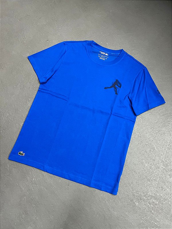 Camiseta Lacoste Tennis x Novak Djokovic Azul Royal