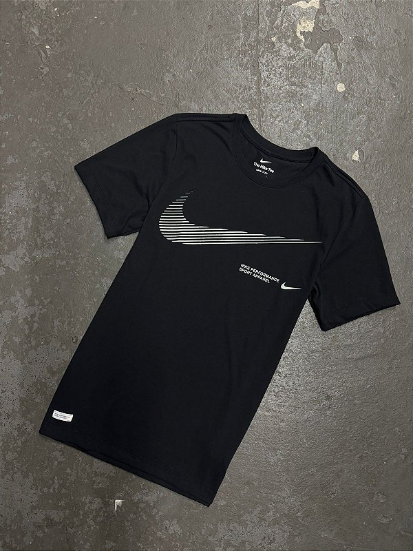 CAMISETA NIKE DRI-FIT FLASH PRETA
