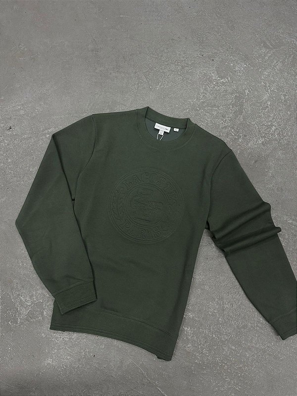 Moletom Lacoste Pique Dublado Clássico Verde