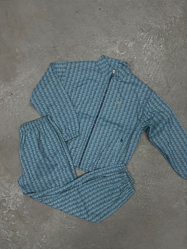 Conjunto Lacoste  Track com Monograma em Jacquard