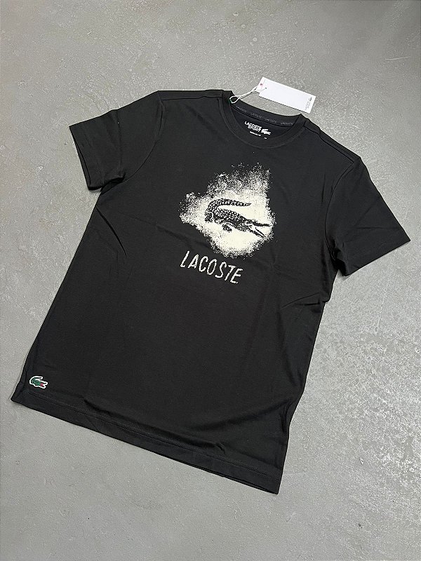 Camiseta Lacoste Sport  Ultradry  Preta