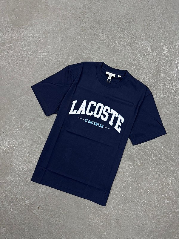 CAMISETA LACOSTE SPORTSWEAR AZUL MARINHO