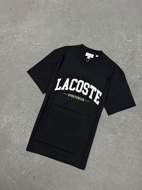CAMISETA LACOSTE SPORTSWEAR PRETA