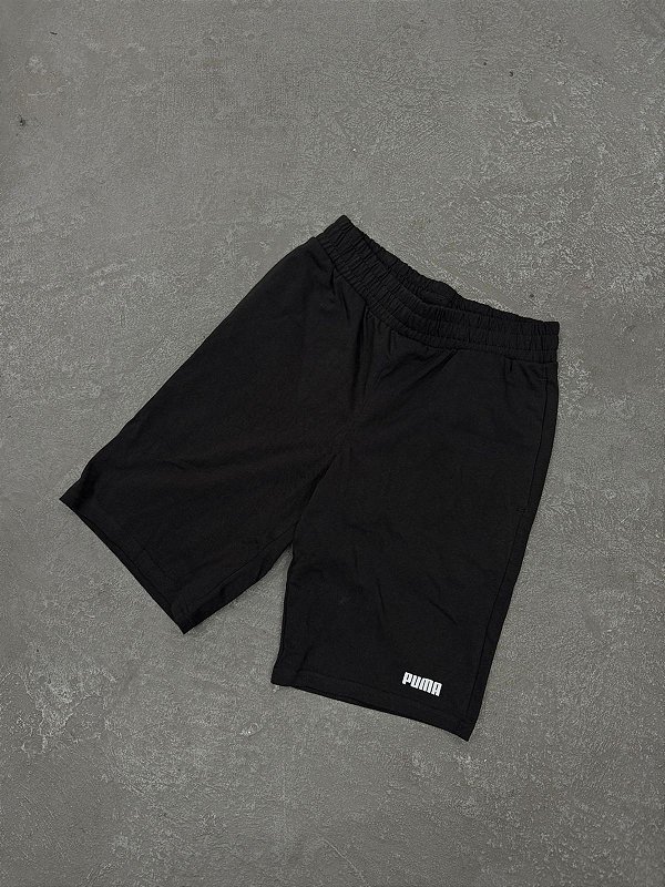 Short Puma Essentials Logo Jersey 10 Preto