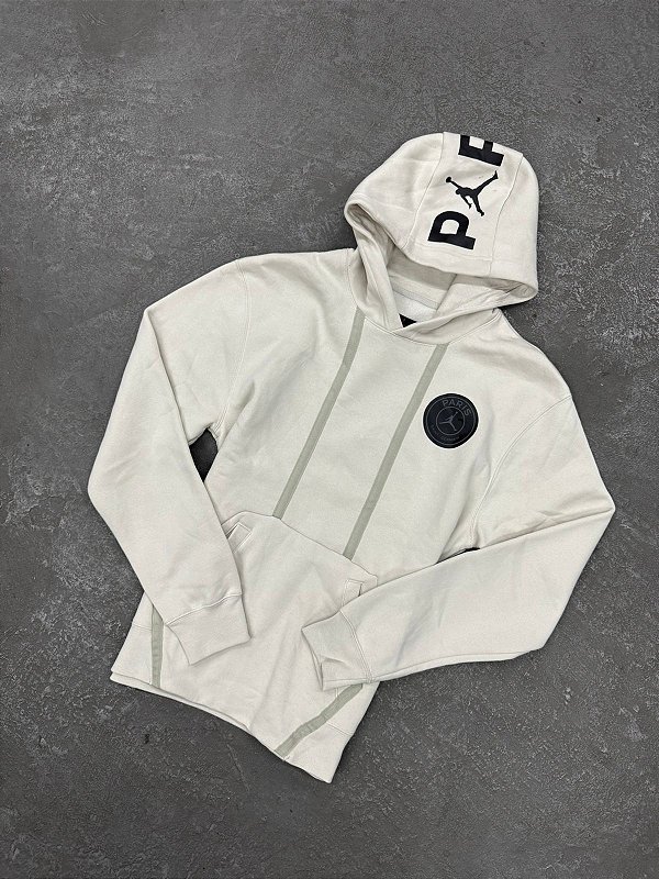 Moletom Jordan PSG Fleece Branco Gelo