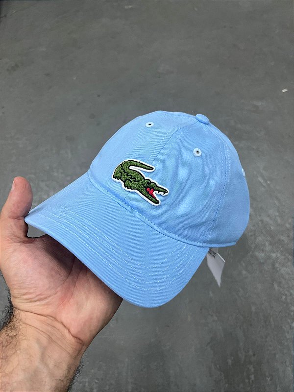 Boné Lacoste Big Croc 2025 Azul Céu