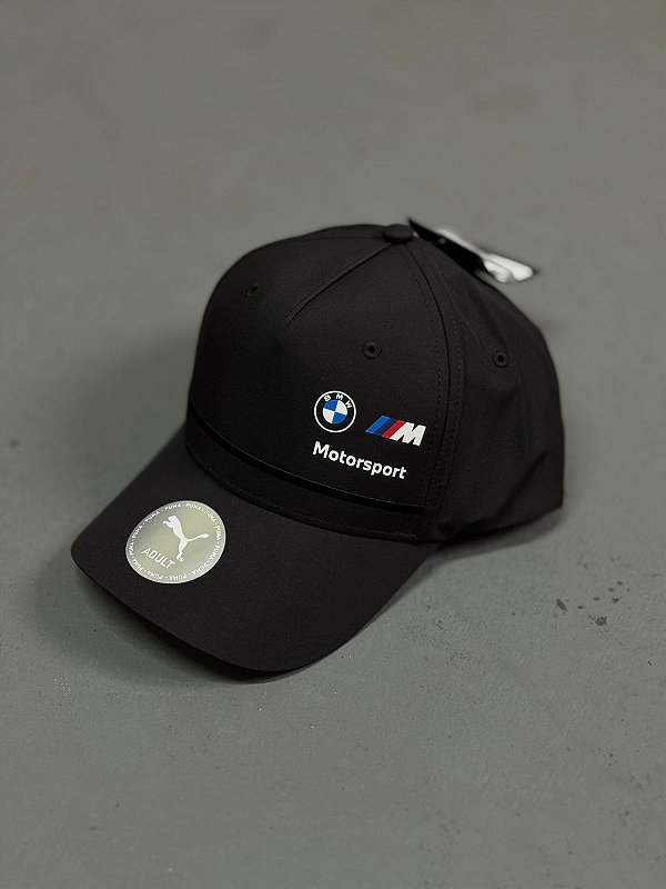 Boné Puma Aba Curva BMW M Motorsport Preto