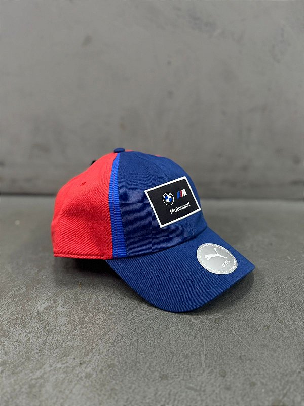 Boné Puma BMW M Motorsport Heritage Dad (Azul Marinho/Vermelho)