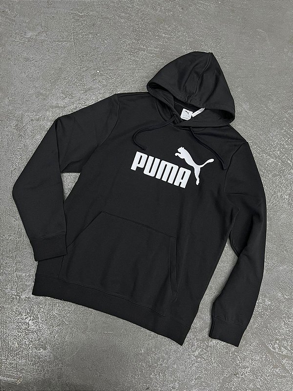 Moletom Puma com Capuz Essentials No. 1 Logo Preta