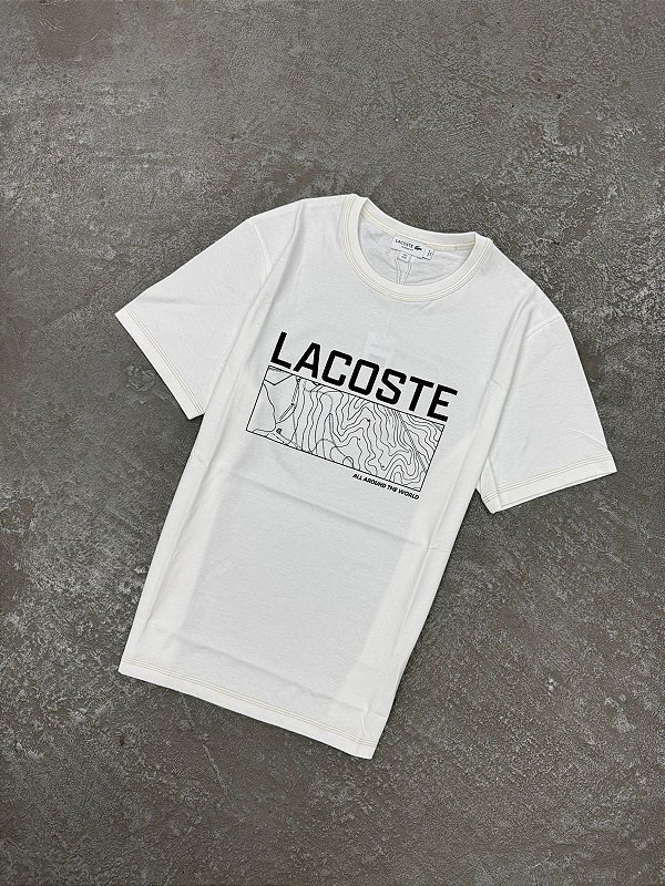 CAMISETA LACOSTE ALL AROUND BRANCA