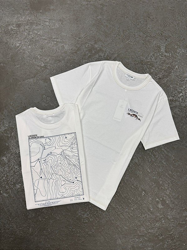 CAMISETA LACOSTE EVEREST BRANCA