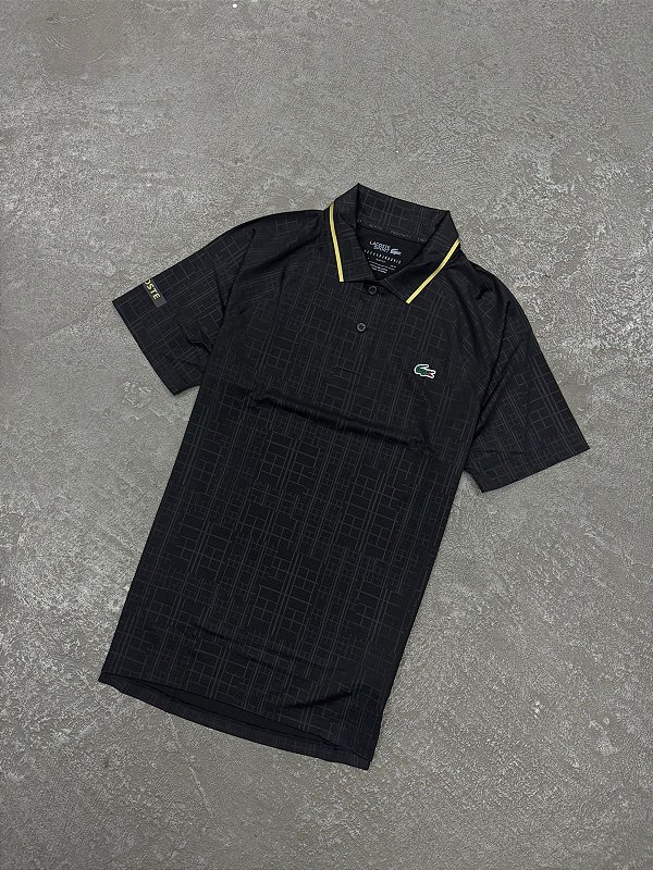 POLO LACOSTE SPORT NOVAK DJOKOVIC PRETA