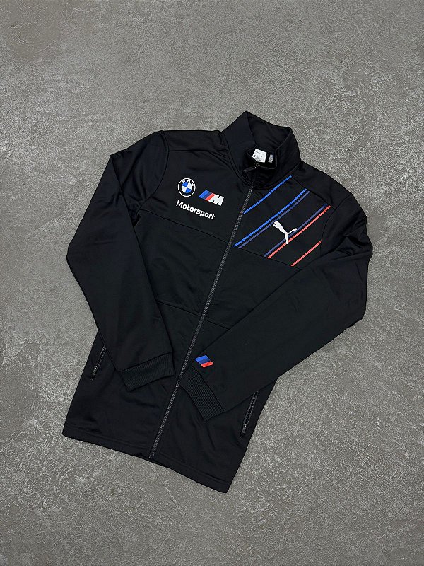 JAQUETA PUMA MOTORSPORT BMW ZIPER PRETA