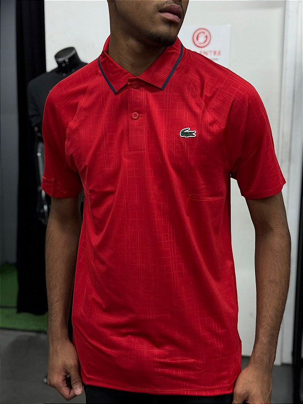 POLO LACOSTE SPORT NOVAK DJOKOVIC VERMELHA