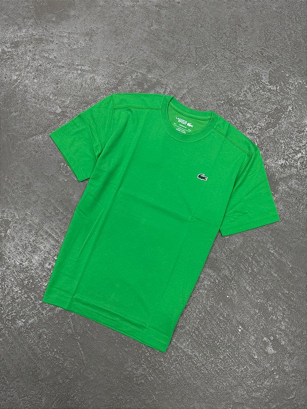 CAMISETA LACOSTE SPORT QUICK DRY VERDE