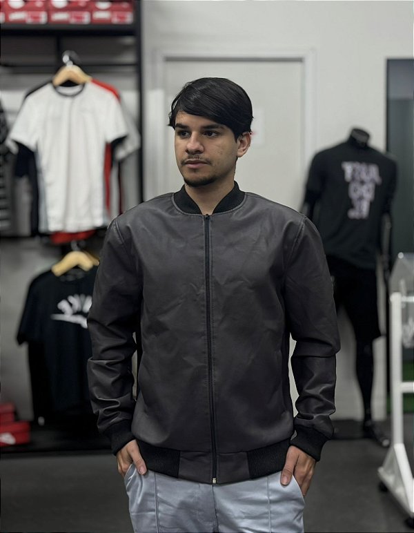 Jaqueta Bomber  Cinza "Padrão Zara"