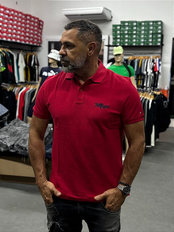POLO TOMMY HILFIGER - MW40296-MEDIUM RED