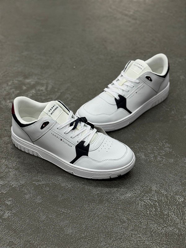 Tênis Tommy Hilfiger TH Basket Core Lite LTH Mix White