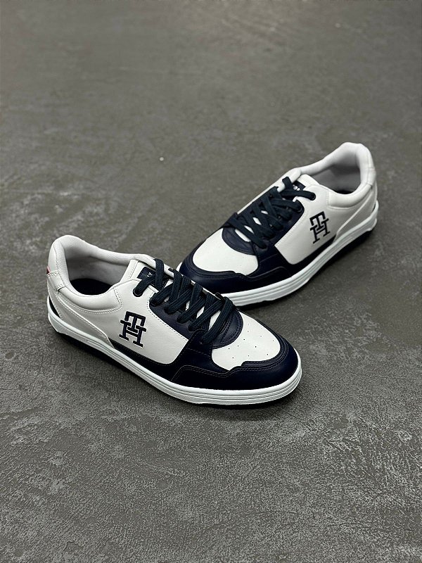 Tênis Tommy Hilfiger Basket 2C Mix Suede LTH Desert Sky