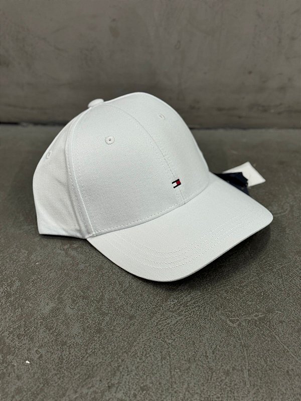 Boné Tommy Hilfiger Aba Curva Logo Bordado Azul Celeste