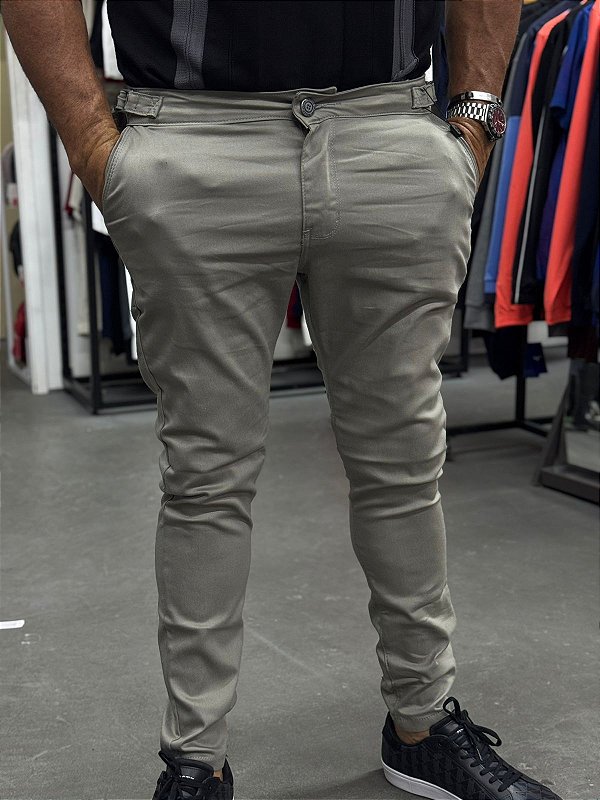 CALÇA ALFAIATARIA CINZA