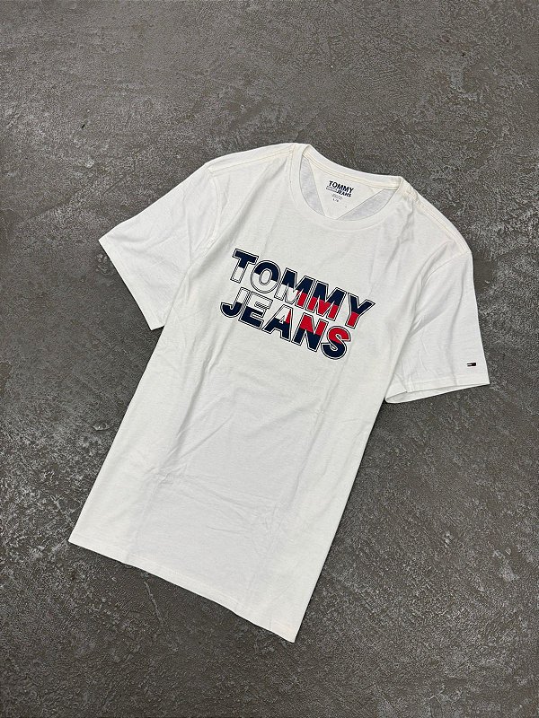 Camiseta Tommy Hilfiger Basic Big Logo Branca